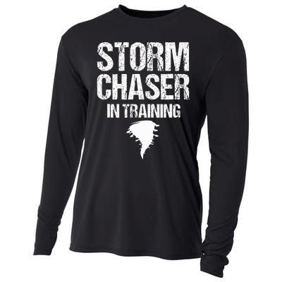 Storm Chaser Chasing Weather Hurricane Tornado Twister Gift Cooling Performance Long Sleeve Crew