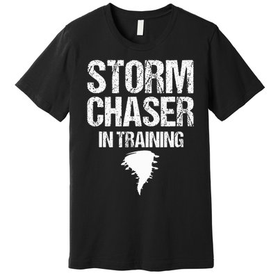 Storm Chaser Chasing Weather Hurricane Tornado Twister Gift Premium T-Shirt