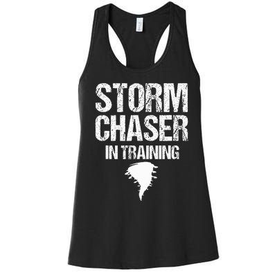 Storm Chaser Chasing Weather Hurricane Tornado Twister Gift Women's Racerback Tank