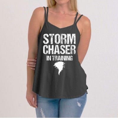 Storm Chaser Chasing Weather Hurricane Tornado Twister Gift Women's Strappy Tank