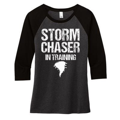 Storm Chaser Chasing Weather Hurricane Tornado Twister Gift Women's Tri-Blend 3/4-Sleeve Raglan Shirt