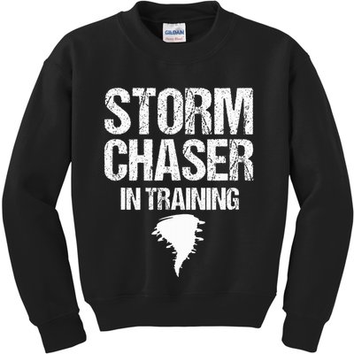 Storm Chaser Chasing Weather Hurricane Tornado Twister Gift Kids Sweatshirt