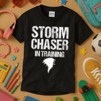 Storm Chaser Chasing Weather Hurricane Tornado Twister Gift Kids T-Shirt