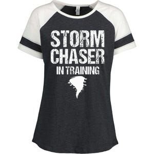 Storm Chaser Chasing Weather Hurricane Tornado Twister Gift Enza Ladies Jersey Colorblock Tee