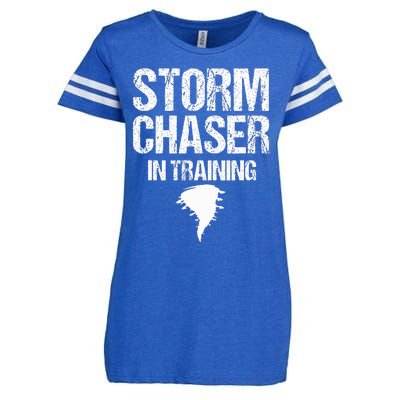 Storm Chaser Chasing Weather Hurricane Tornado Twister Gift Enza Ladies Jersey Football T-Shirt