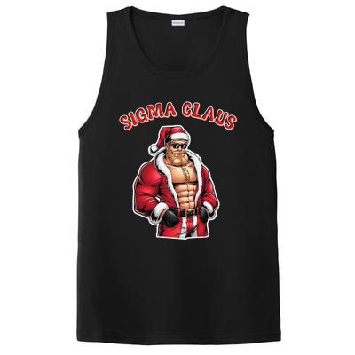 Sigma Claus Cool Santa Funny Christmas Rizz Rizzler Meme PosiCharge Competitor Tank