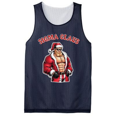 Sigma Claus Cool Santa Funny Christmas Rizz Rizzler Meme Mesh Reversible Basketball Jersey Tank