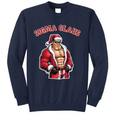 Sigma Claus Cool Santa Funny Christmas Rizz Rizzler Meme Tall Sweatshirt