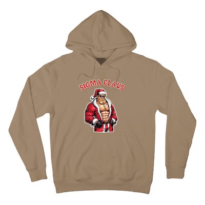 Sigma Claus Cool Santa Funny Christmas Rizz Rizzler Meme Hoodie