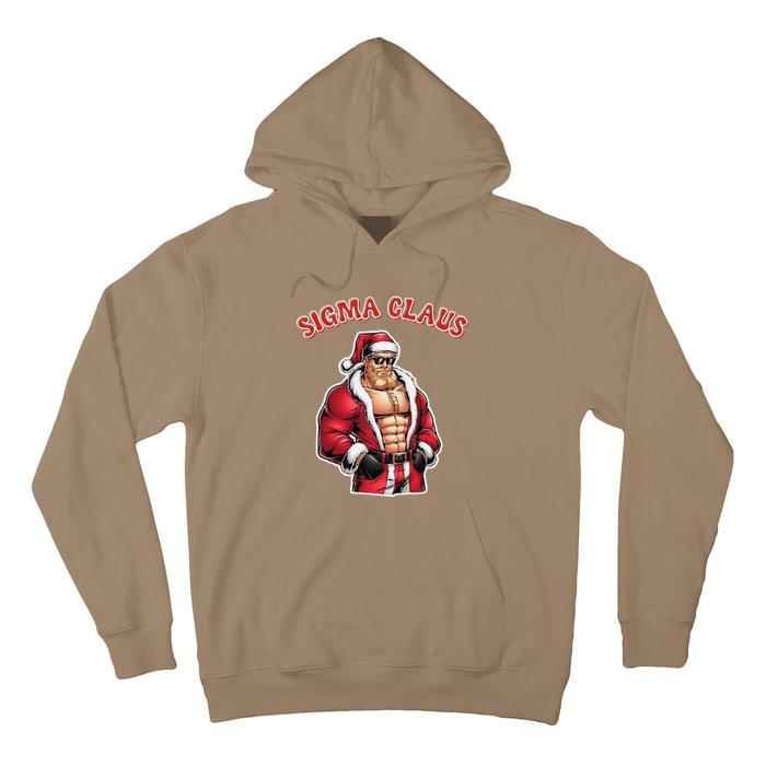 Sigma Claus Cool Santa Funny Christmas Rizz Rizzler Meme Hoodie