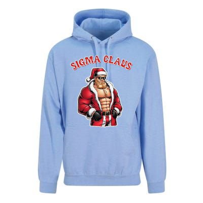 Sigma Claus Cool Santa Funny Christmas Rizz Rizzler Meme Unisex Surf Hoodie