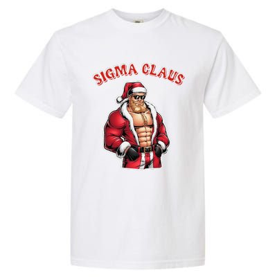 Sigma Claus Cool Santa Funny Christmas Rizz Rizzler Meme Garment-Dyed Heavyweight T-Shirt