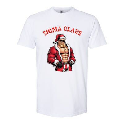 Sigma Claus Cool Santa Funny Christmas Rizz Rizzler Meme Softstyle CVC T-Shirt