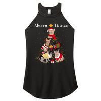 Sphynx Cat Christmas Tree Xmas Cat Lover Women’s Perfect Tri Rocker Tank