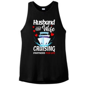 Summer Cruising Cruise Vacation Husband Wife Couple Ladies PosiCharge Tri-Blend Wicking Tank