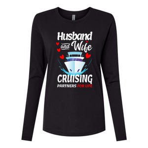 Summer Cruising Cruise Vacation Husband Wife Couple Womens Cotton Relaxed Long Sleeve T-Shirt