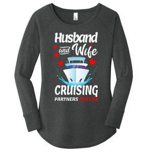 Summer Cruising Cruise Vacation Husband Wife Couple Women's Perfect Tri Tunic Long Sleeve Shirt