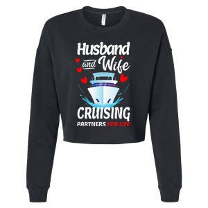 Summer Cruising Cruise Vacation Husband Wife Couple Cropped Pullover Crew