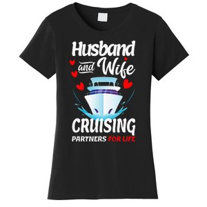 Summer Cruising Cruise Vacation Husband Wife Couple Women's T-Shirt