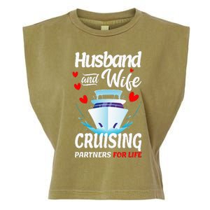 Summer Cruising Cruise Vacation Husband Wife Couple Garment-Dyed Women's Muscle Tee