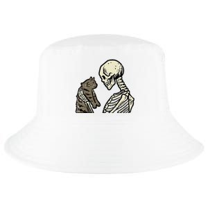 Skeleton Cat Cute Kitten Funny Halloween Cool Comfort Performance Bucket Hat