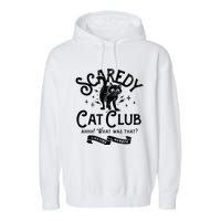 Scaredy Cat Club Ah What Was That Lifetime Member Black Cat Garment-Dyed Fleece Hoodie