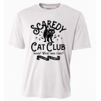 Scaredy Cat Club Ah What Was That Lifetime Member Black Cat Cooling Performance Crew T-Shirt