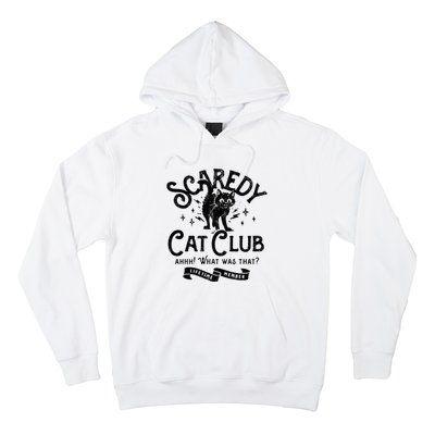 Scaredy Cat Club Ah What Was That Lifetime Member Black Cat Hoodie