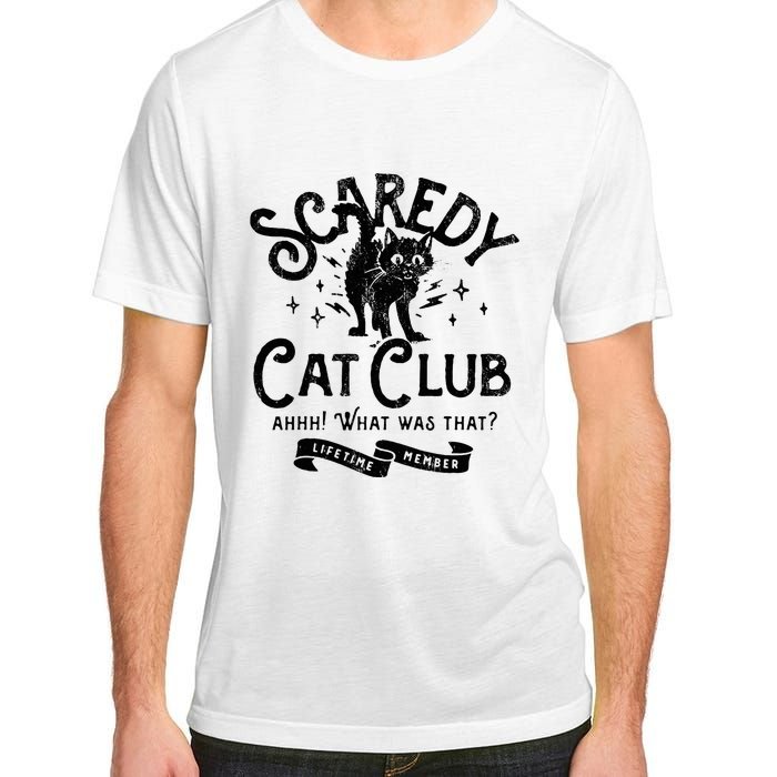 Scaredy Cat Club Ah What Was That Lifetime Member Black Cat Adult ChromaSoft Performance T-Shirt