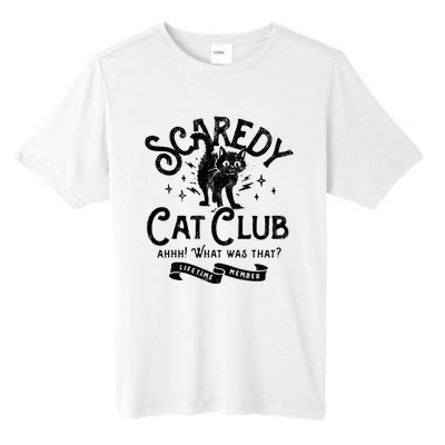 Scaredy Cat Club Ah What Was That Lifetime Member Black Cat Tall Fusion ChromaSoft Performance T-Shirt