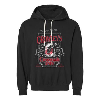 Supernatural CrowleyS Crossroads Inn Garment-Dyed Fleece Hoodie