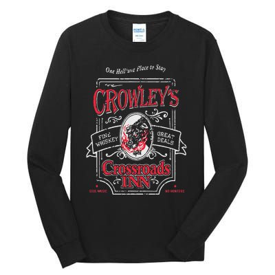 Supernatural CrowleyS Crossroads Inn Tall Long Sleeve T-Shirt