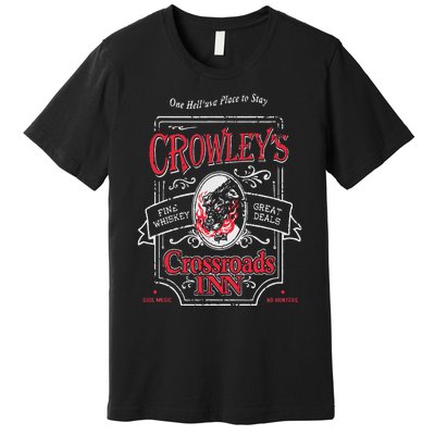 Supernatural CrowleyS Crossroads Inn Premium T-Shirt