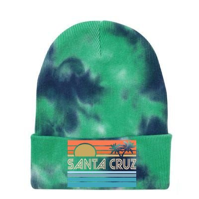 Santa Cruz California Sunset 70s 80s Surfer Summer Sun Tie Dye 12in Knit Beanie