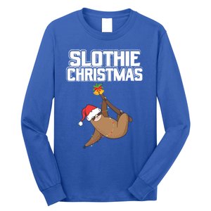 Slothie Christmas Cute Sloth Lover Merry Slothmas Xmas Meaningful Gift Long Sleeve Shirt