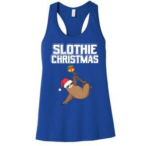 Slothie Christmas Cute Sloth Lover Merry Slothmas Xmas Meaningful Gift Women's Racerback Tank