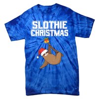 Slothie Christmas Cute Sloth Lover Merry Slothmas Xmas Meaningful Gift Tie-Dye T-Shirt