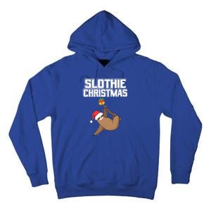 Slothie Christmas Cute Sloth Lover Merry Slothmas Xmas Meaningful Gift Tall Hoodie