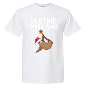 Slothie Christmas Cute Sloth Lover Merry Slothmas Xmas Meaningful Gift Garment-Dyed Heavyweight T-Shirt