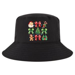 Santa Claus Candy Christmas Tree Coquette Bow Cute Gift Cool Comfort Performance Bucket Hat