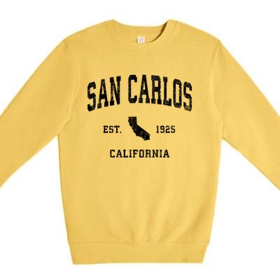 San Carlos California Ca Vintage Athletic Premium Crewneck Sweatshirt