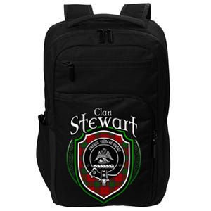 Stewart Clan Crest Scottish Clan Stewart Family Badge Impact Tech Backpack