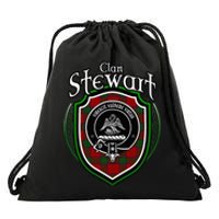 Stewart Clan Crest Scottish Clan Stewart Family Badge Drawstring Bag