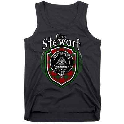 Stewart Clan Crest Scottish Clan Stewart Family Badge Tank Top