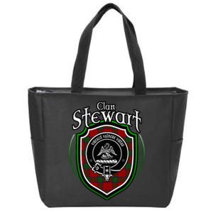 Stewart Clan Crest Scottish Clan Stewart Family Badge Zip Tote Bag