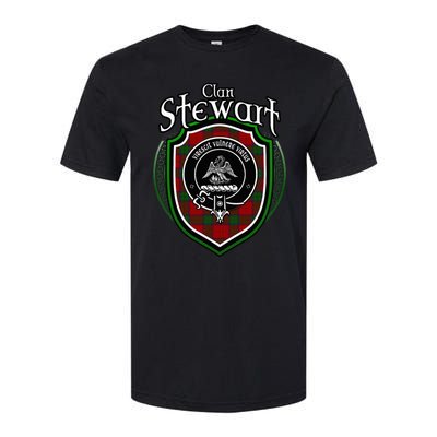 Stewart Clan Crest Scottish Clan Stewart Family Badge Softstyle CVC T-Shirt