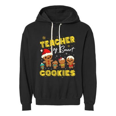 Smart Cookies Christmas Teacher Gift Garment-Dyed Fleece Hoodie