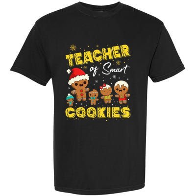 Smart Cookies Christmas Teacher Gift Garment-Dyed Heavyweight T-Shirt