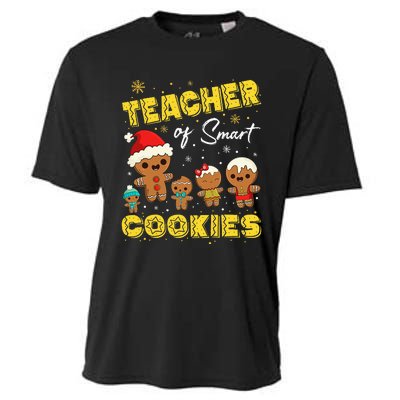 Smart Cookies Christmas Teacher Gift Cooling Performance Crew T-Shirt