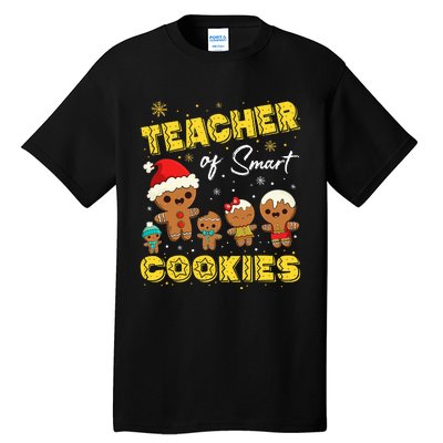 Smart Cookies Christmas Teacher Gift Tall T-Shirt